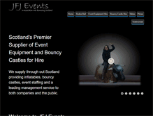 Tablet Screenshot of jfjevents.com